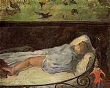 Paul Gauguin Young Girl Dreaming painting